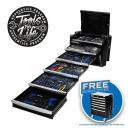 Kincrome P1820B - Contour Chest Tool Kit - 286 Piece 5 Drawer Black