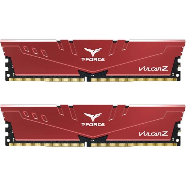 Team T-Force Vulcan Z 32GB (2 x 16GB) 288-Pin PC RAM DDR4 3600 (PC4 28800) Desktop Memory Model TLZRD432G3600HC18JDC01