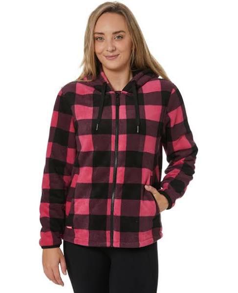 Hard Yakka Womens Check Zoodie Fuchsia / XL