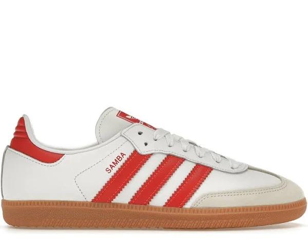 Adidas Samba OG White Solar Red Gum (Women's)