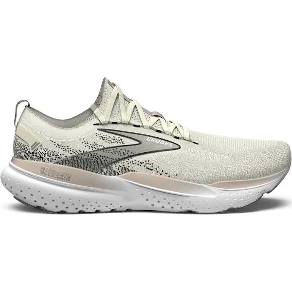 Brooks Glycerin StealthFit 21 Womens 9 / COCONUT/CHATEAU Grey/Black