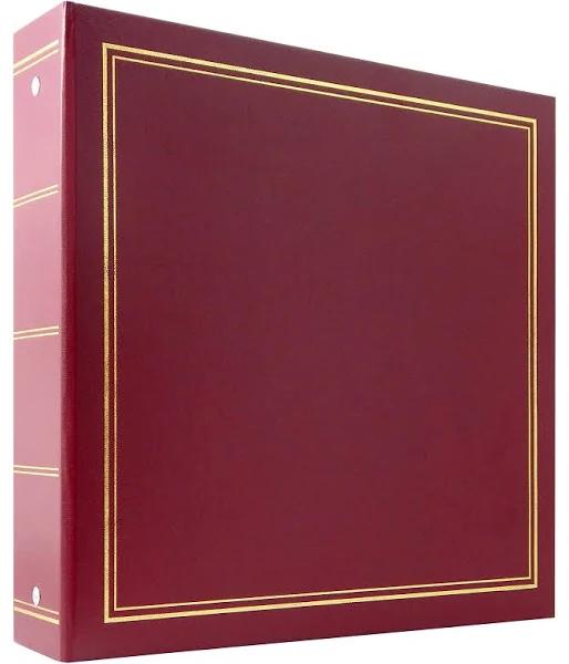 MBI by MCS Industries Library Collection 400 Pocket 10cm x 15cm Photo Album in Burgundy | Scrapbooking