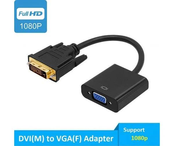 Newbee Active DVI 24+1 Pin Male to VGA 15pin Female Adapter Converter 1080P FHD - AfterPay & zipPay Available