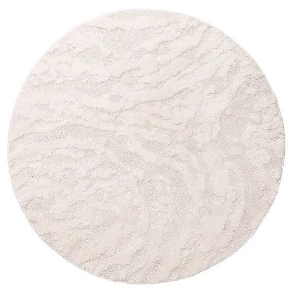 Auray Round Floor Rug Ivory by Freedom, 100% Polypropylene