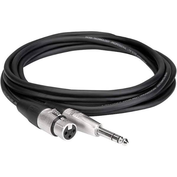 Hosa HXS005 Pro Balanced Interconnect, REAN XLR3F to 1/4 in TRS, 5 ft