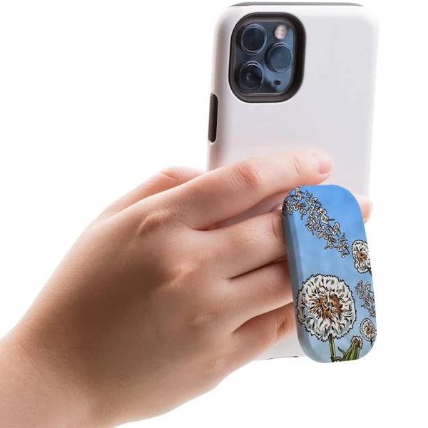 Kickstand Grip AddOn, Universal Phone Holder, Dandelion Blue Sky