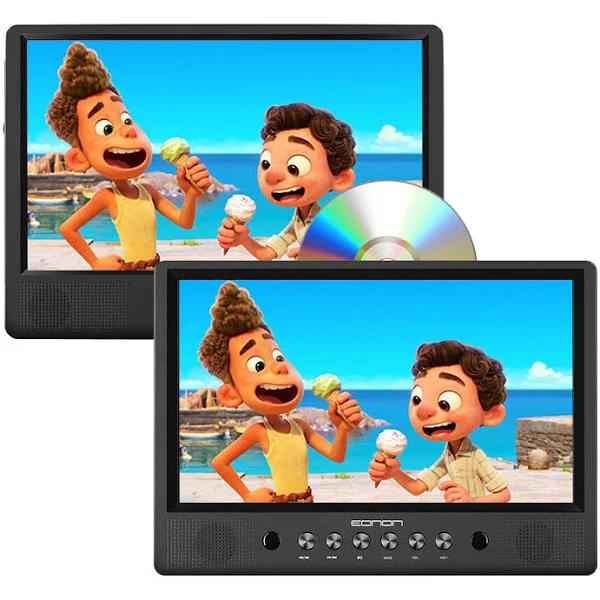 Eonon Slim Portable 2x 10.1" Car Kids Headrest Dvd Player Hd Digital