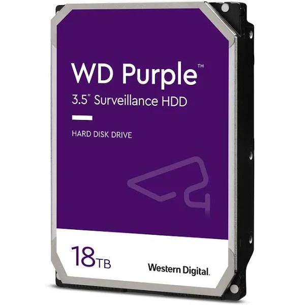 WD Purple Surveillance 18TB 3.5" HDD [WD180PURZ]