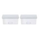 Ubbi Set of 2 Baby Wipes Dispensers with Weighted Plates and Secure Seals, Nursery and Baby Registry Essential To Keep Wipes Fresh and Changing