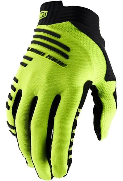 100 Percent R-Core Gloves - Fluo Yellow