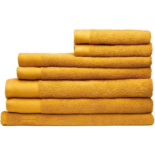 Sheraton Luxury Byron 7 Piece Cotton Towel Pack Mustard