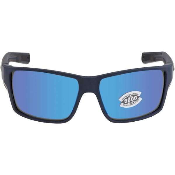 Costa Del Mar Reefton Pro Blue Mirror Polarized Glass Men's Sunglasses 6S9080 908011 63 in Blue