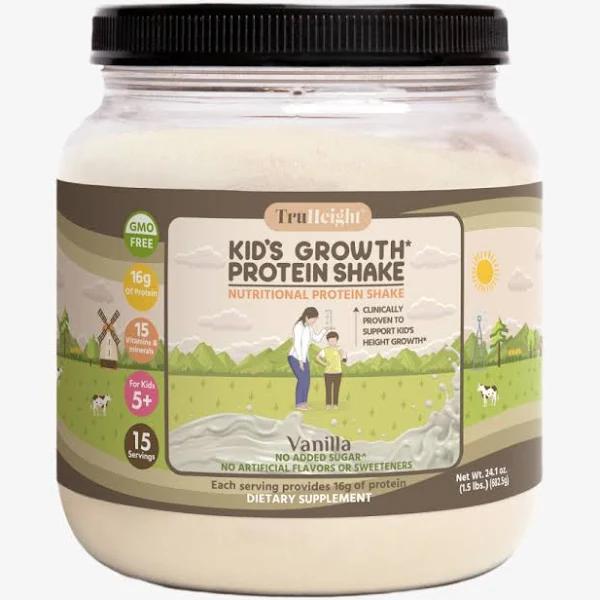 TruHeight, Height Growth, Protein Shake, for Kids 5+, Vanilla, 1.5 lbs (682.5 g)