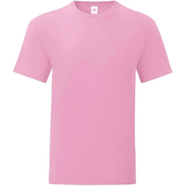 Fruit of The Loom Mens Iconic T-Shirt (Powder Rose) (3XL)