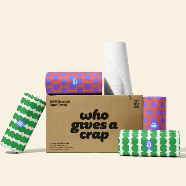 Who Gives Crap Bamboo Paper Rolls - Individual Double Length Rolls