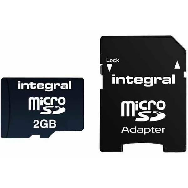 Integral 2GB microSD Card with SD Adapter