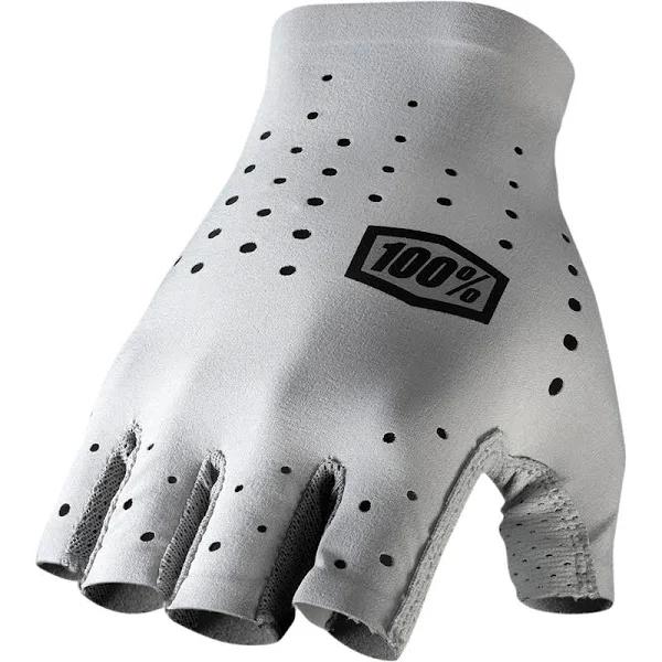 100% Sling Short Finger Gloves - Gray - 2XL