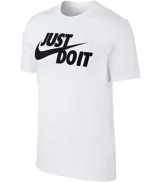 Nike Just Do It Men's T Shirt M / White/Black