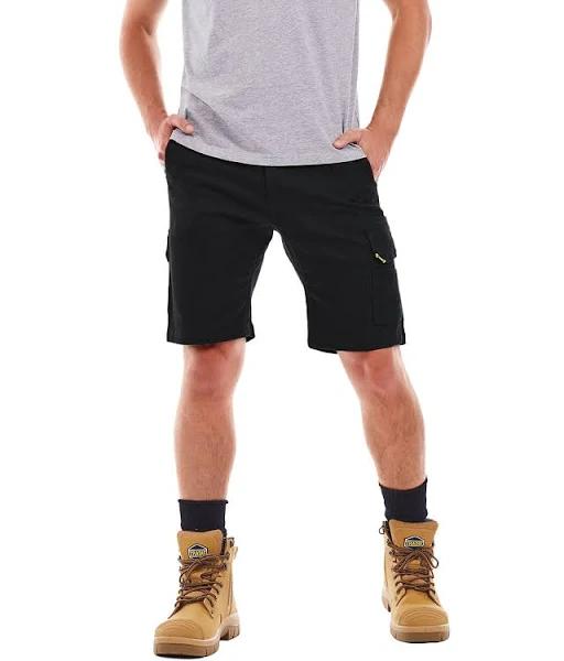 Tradie Men's Slim Fit Cargo Shorts - Black - Size 92