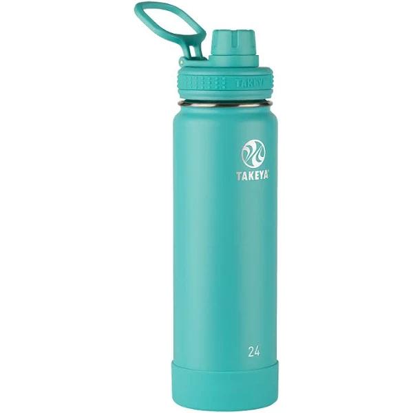 Takeya - Actives 24-Oz. Insulated Stainless Steel Water Bottle With Spout Lid - Teal