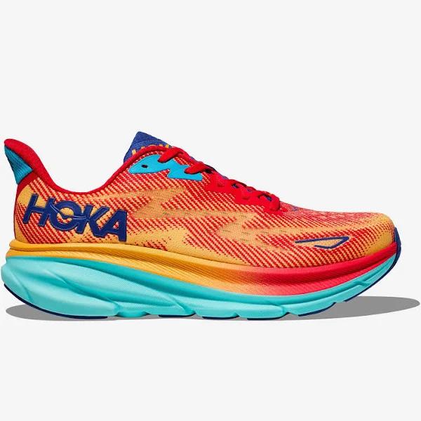 Mens Hoka Clifton 9 Cerise / Cloudless / US 9