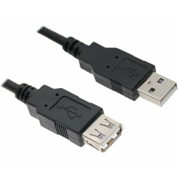 Astrotek USB 2.0 Extension Cable 30cm - Type A Male to Type A Female Transparent Colour RoHS