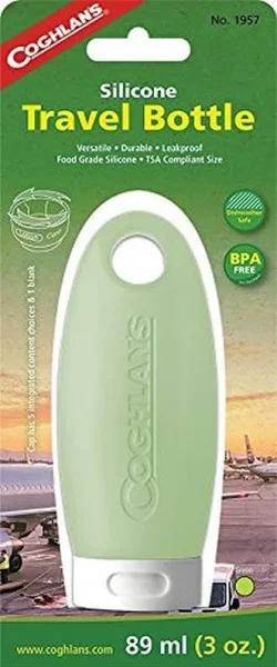 Coghlans Travel Silicone Bottle - Green