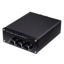 Fosi Audio TB10A 2 Channel Stereo Audio Amplifier Receiver, Mini Hi-Fi Class D Integrated Tpa3116 Amp For Speakers 100W x 2, With Bass and Treble