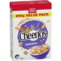 Uncle Tobys Cheerios Original Breakfast Cereal 895g