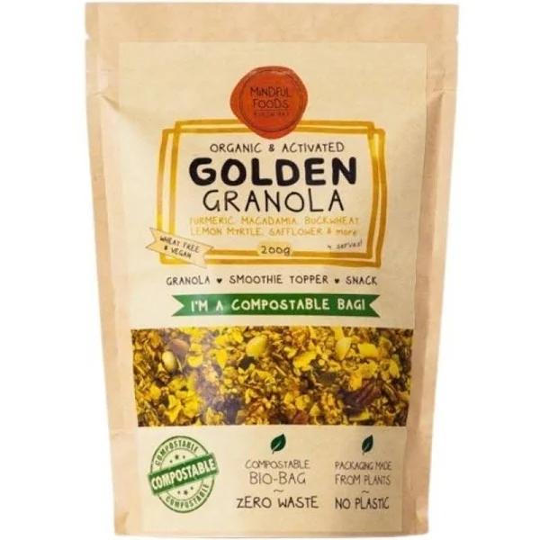 Mindful Foods Granola Golden Organic 200g