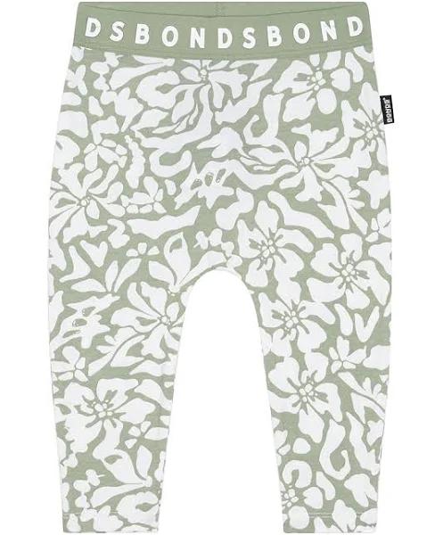 Bonds Baby Stretchies Leggings Pants Toddler Bottoms Floral Sage