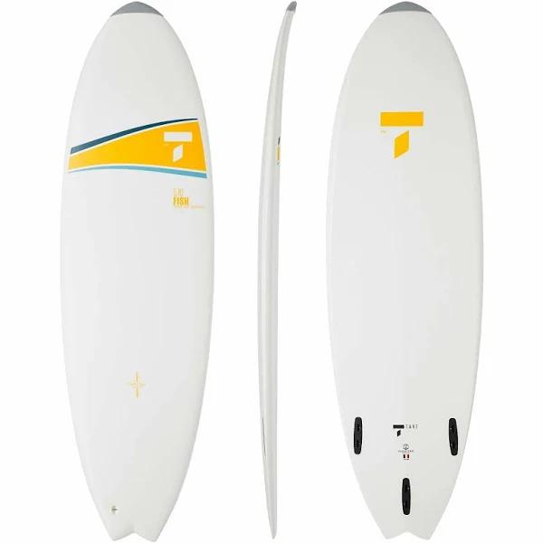 Tahe Bic 5'10 Fish Surfboard - White