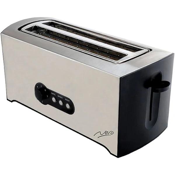 Nero 4 Slice Toaster - Stainless Steel