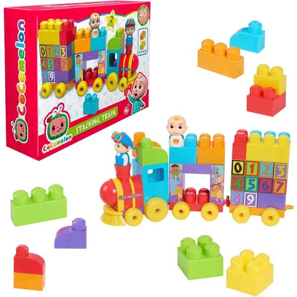 Cocomelon Stacking Train Building Block Set