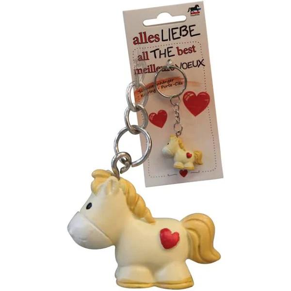 3D Key Ring - Polyresin Horse All The Best Key Chain