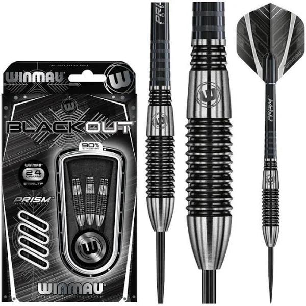 Winmau Blackout Bomb Darts - 90% Tungsten - 24g