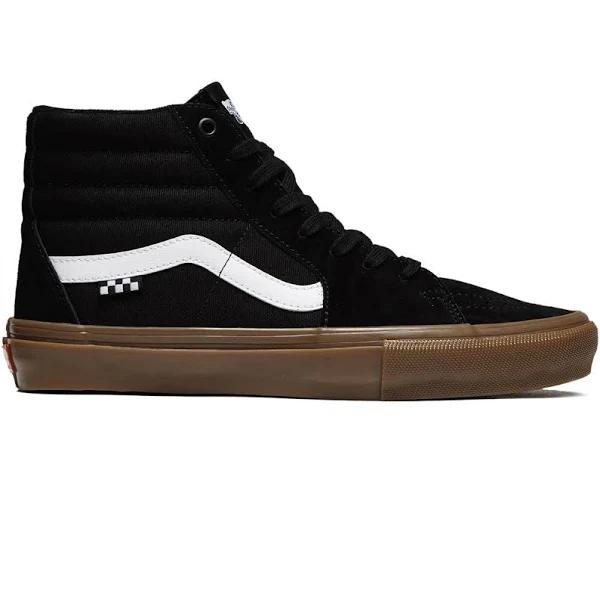 Vans Skate Sk8-Hi Shoes - Black/Gum - 8.5