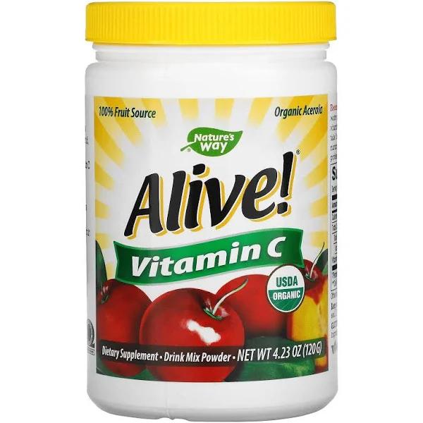 Nature's Way Alive! Organic Vitamin C 120g, Powder