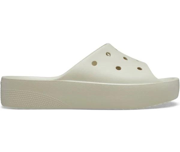 Crocs Classic Platform Slide - Bone W5