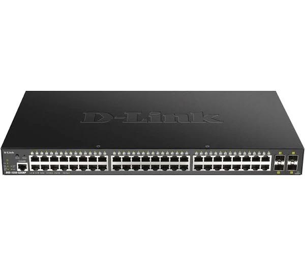 D-Link 52-Port Gigabit Smart Managed PoE Switch Wi- DGS-1250-52XMP