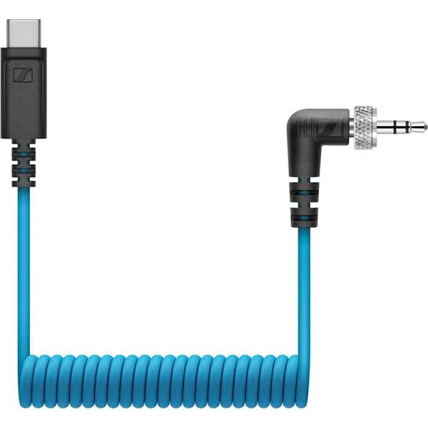 Sennheiser Cl 35 USB-C Locking 3.5mm TRS To USB Type-c Coiled Cable