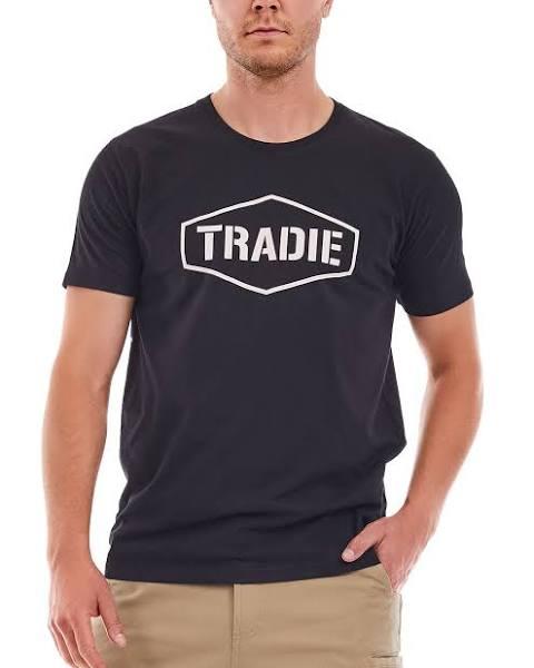 Tradie Men's Basic Tee / T-Shirt / Tshirt - Black Size XX-Large - AfterPay & zipPay Available