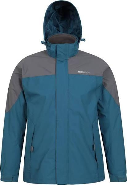 Mountain Warehouse Mens Storm III 3 in 1 Waterproof Jacket Dark Grey XS