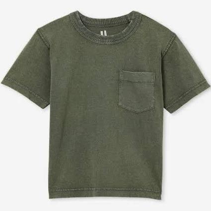 Cotton On Kids - The Essential Short Sleeve Tee - SWAG Green Wash Size - 2 Men