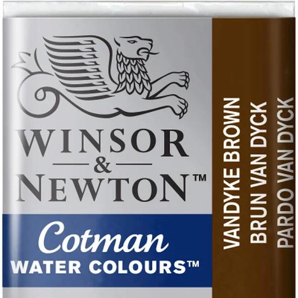 Winsor & Newton : Cotman Watercolour : Half Pan : Vandyke Brown