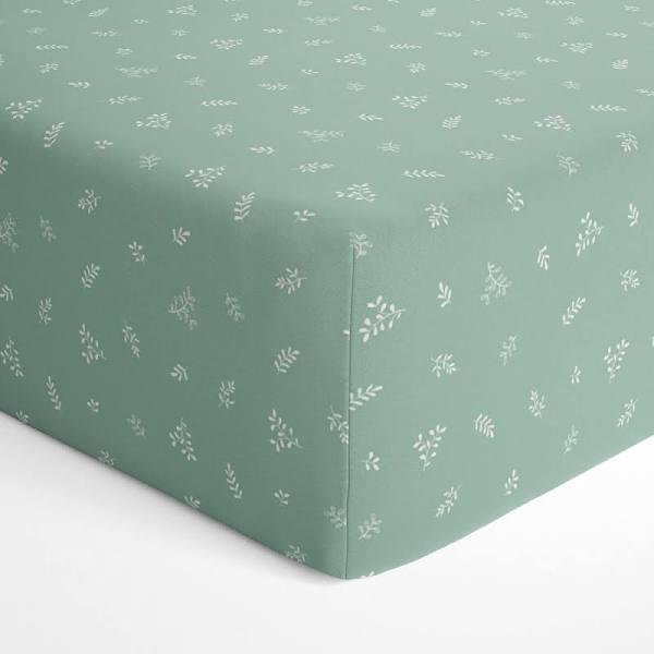 Bubba Blue Organic Cot Fitted Sheet Olive