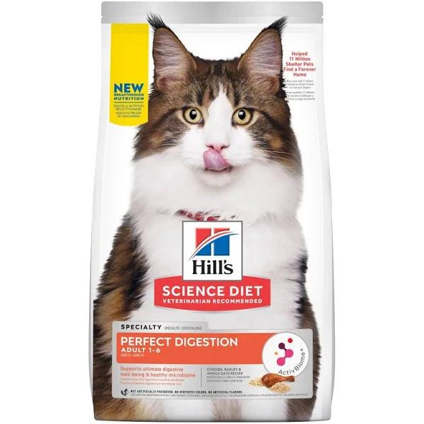 Hill's Science Diet Perfect Digestion Adult Dry Cat Food - 1.6kg