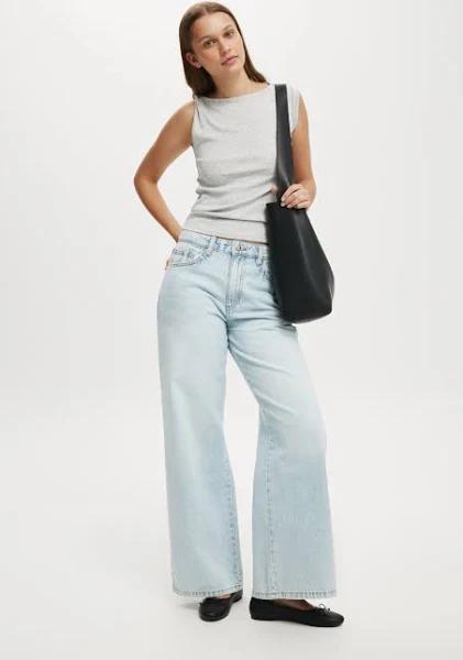 Cotton On - Women's Blue Wide Leg - Relaxed Wide Jean - Size One Size, 20 at The Iconic