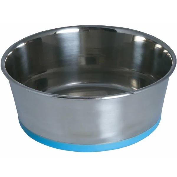 Rogz Slurp Stainless Steel Bowl (Blue) Medium