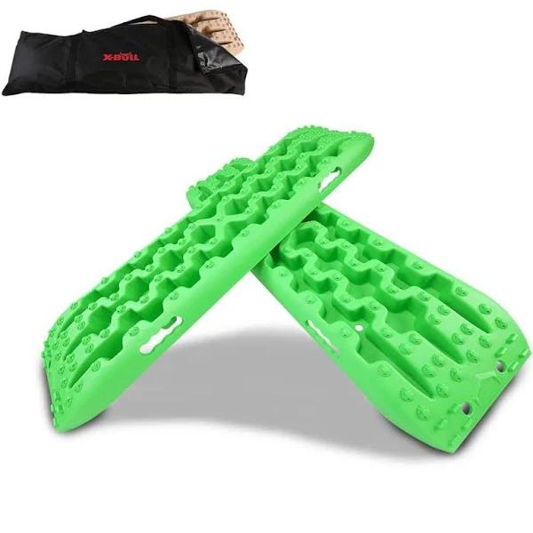 X-BULL Recovery Tracks Sand Tracks 2pcs Sand / Snow / Mud 10T 4WD Gen 3.0 - Green